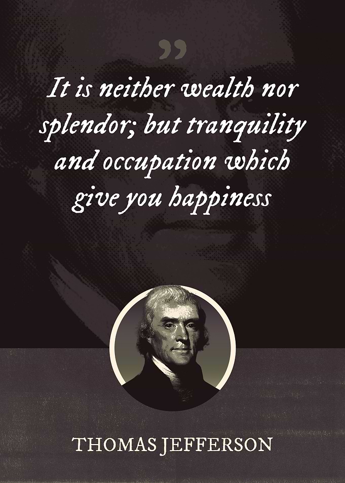 It is neither wealth nor