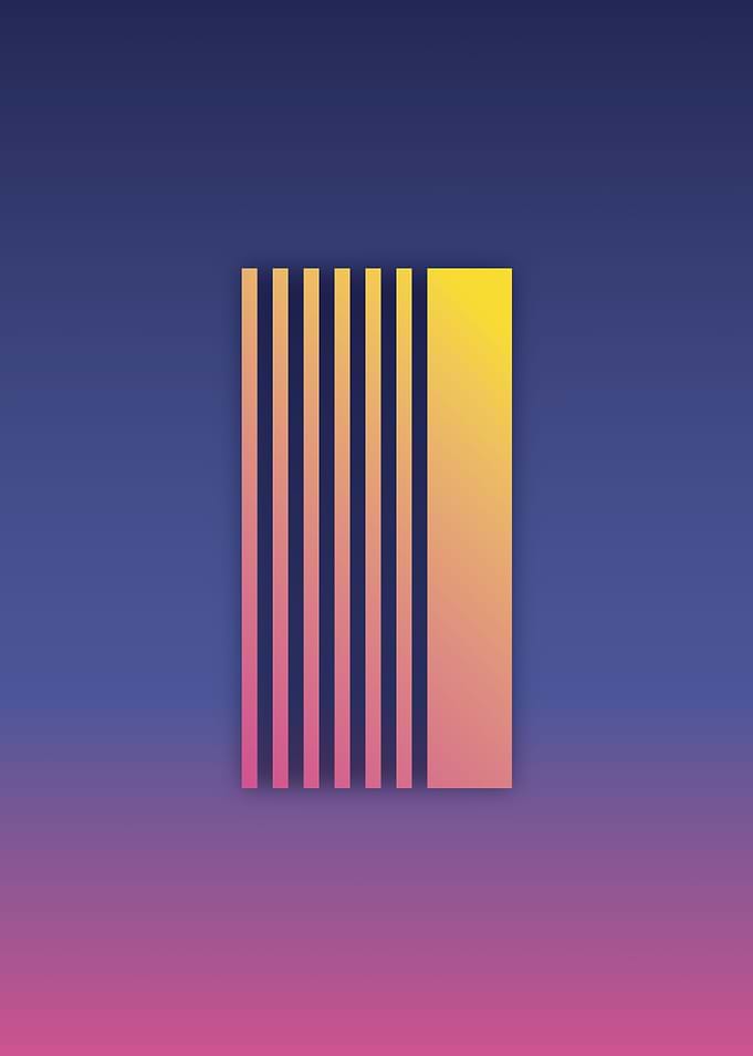 80s Retro Letter I