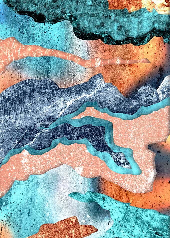 Colorful rock details