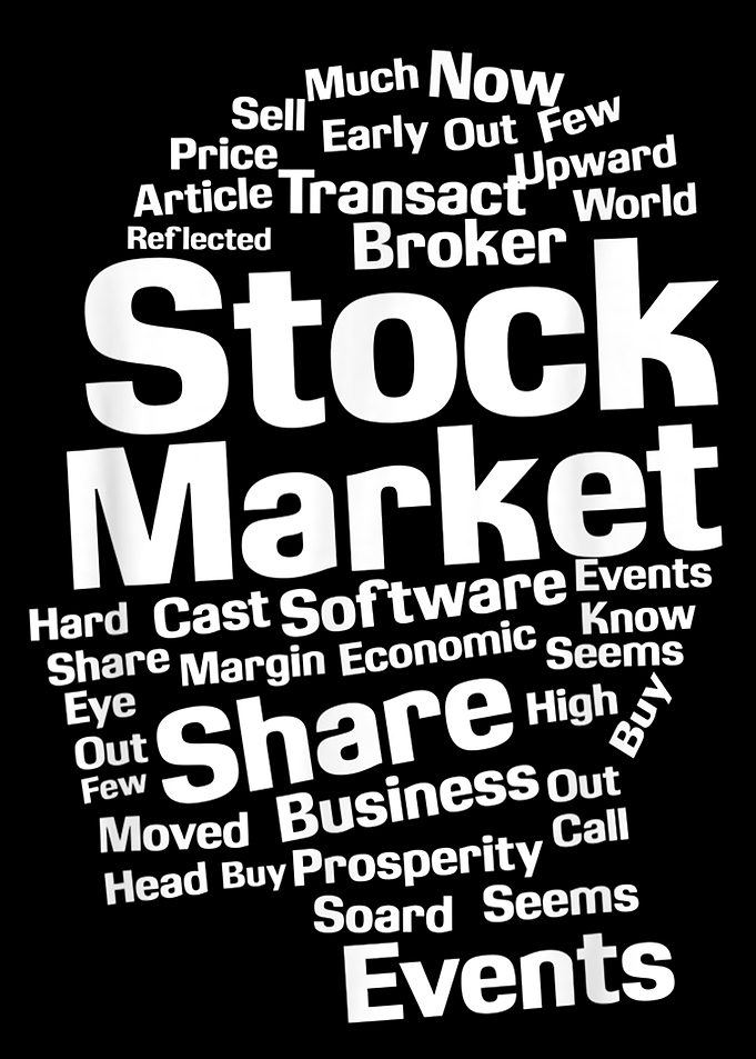 Stock market Words Head