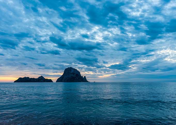 Sunset Es Vedra Ibiza sea