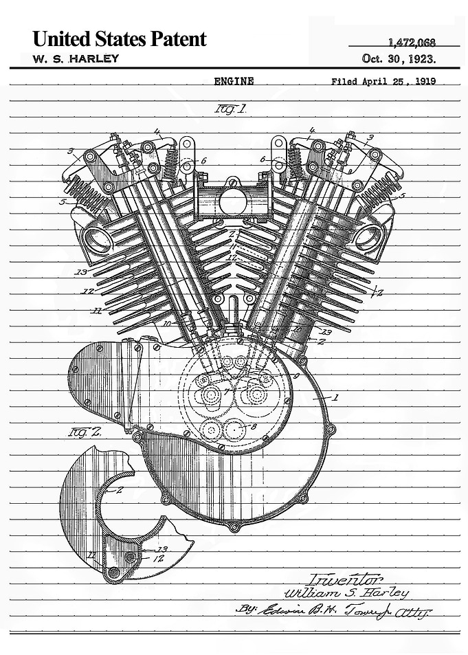 1923 engine paper patent
