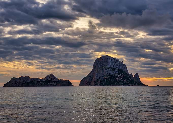 Sunset Es Vedra Ibiza sea