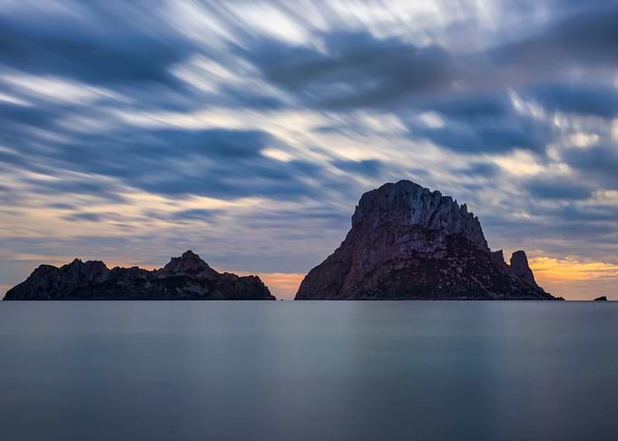 Sunset Es Vedra Ibiza sea