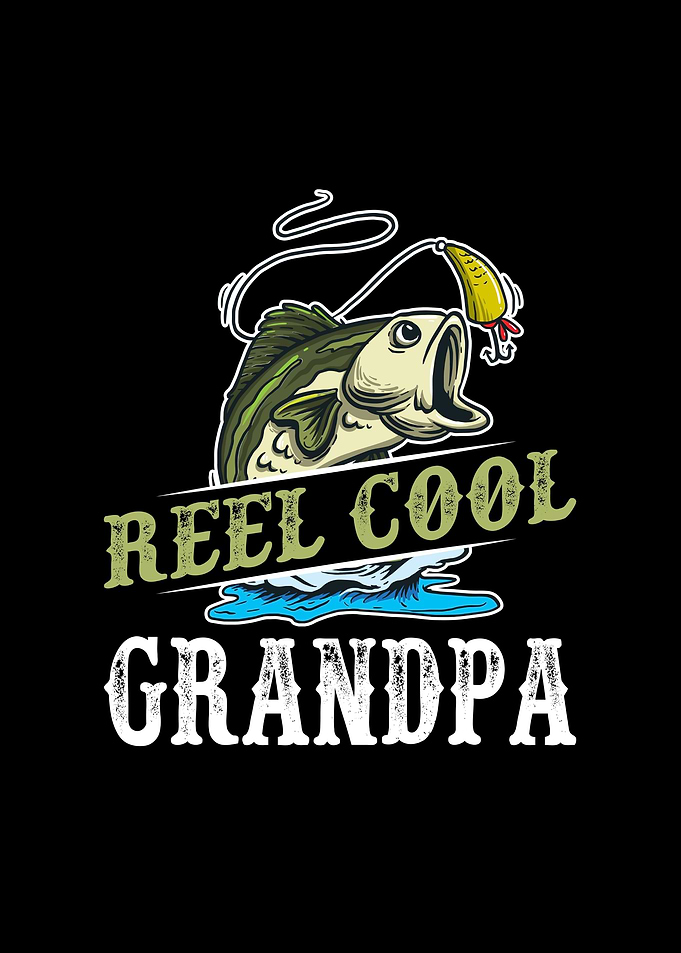 Reel Cool Grandpa Fishing