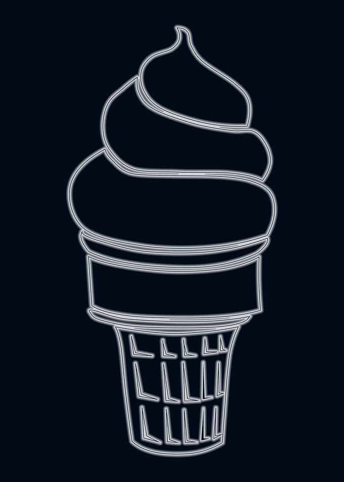 ice cream glow