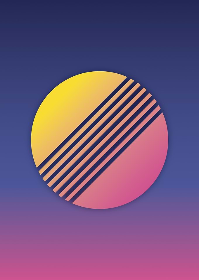 80s Retro Letter O