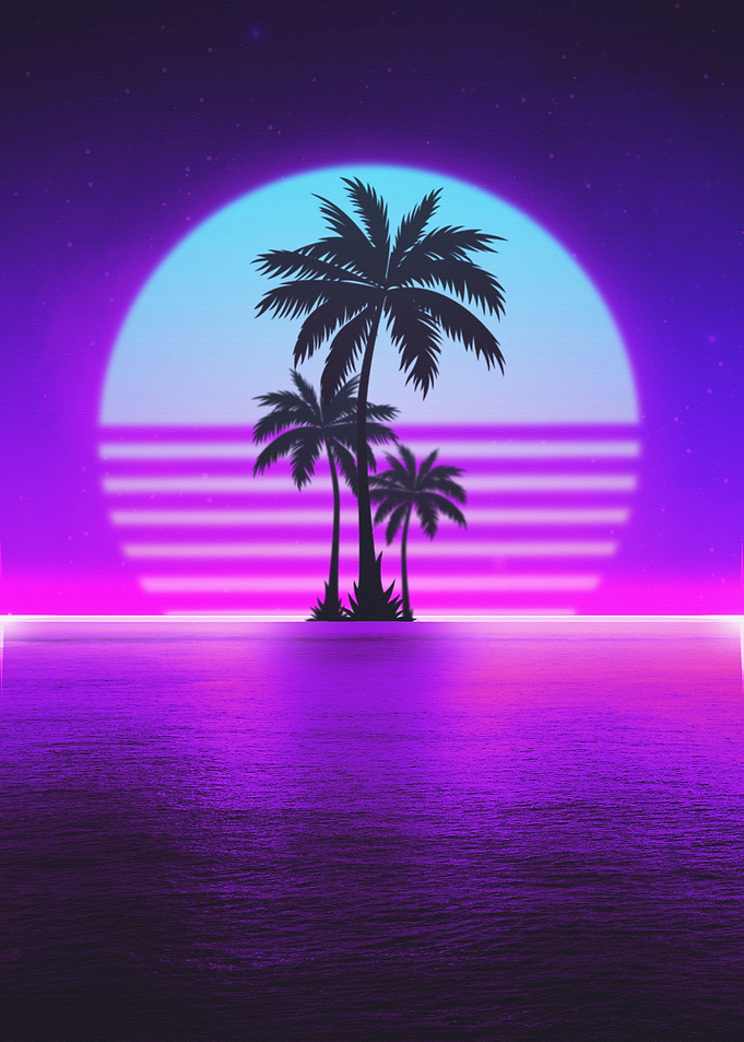 retro sunset