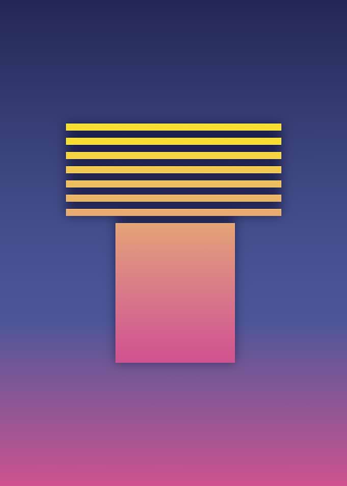 80s Retro LetterT