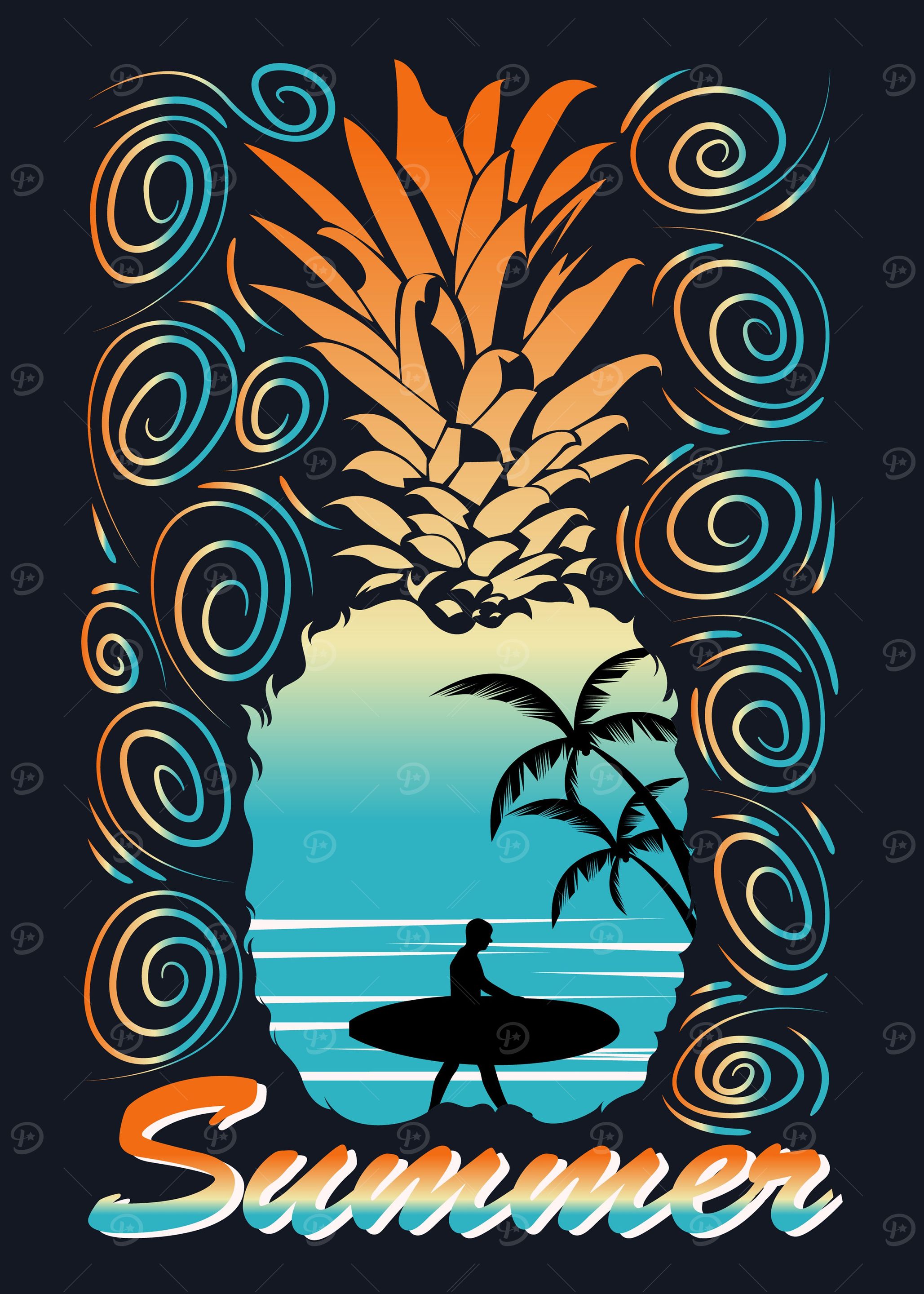 Summer Beach Surfer