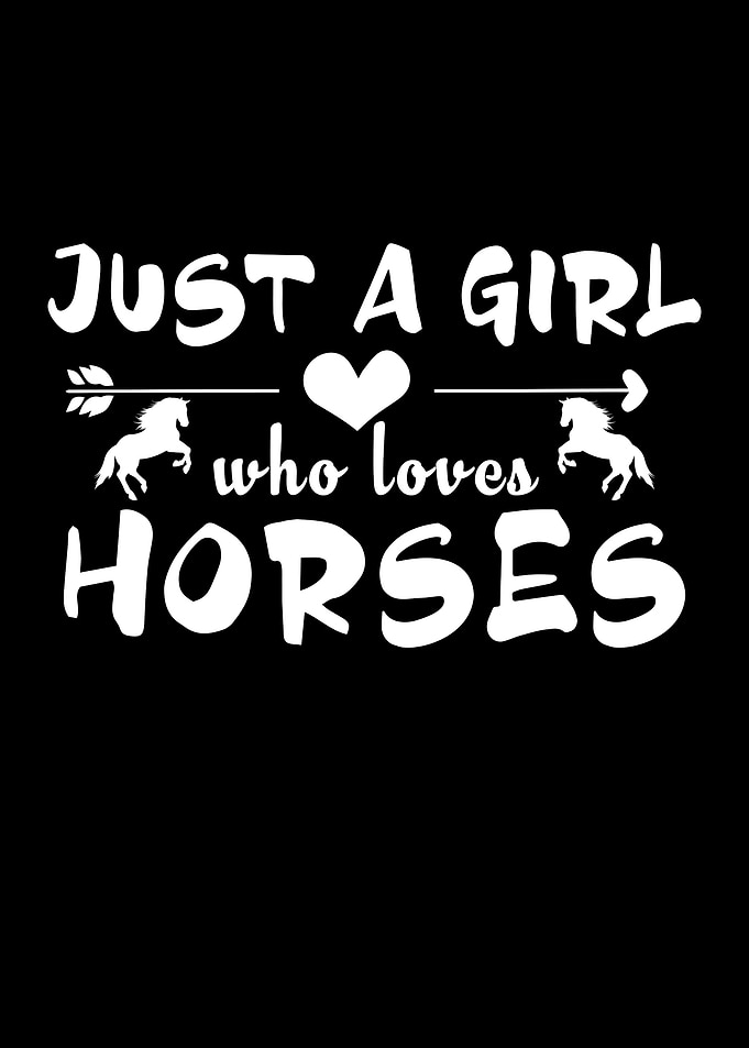 A girl who loves horses