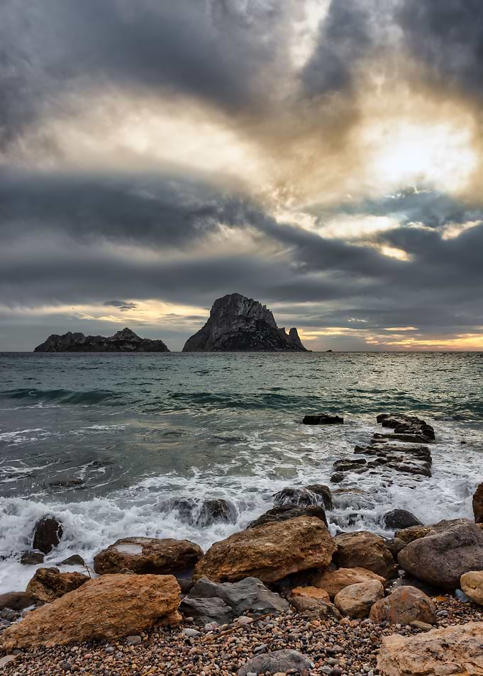 Sunset Es Vedra Ibiza sea