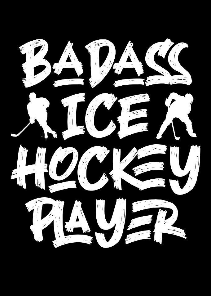 Badass ice hockey player