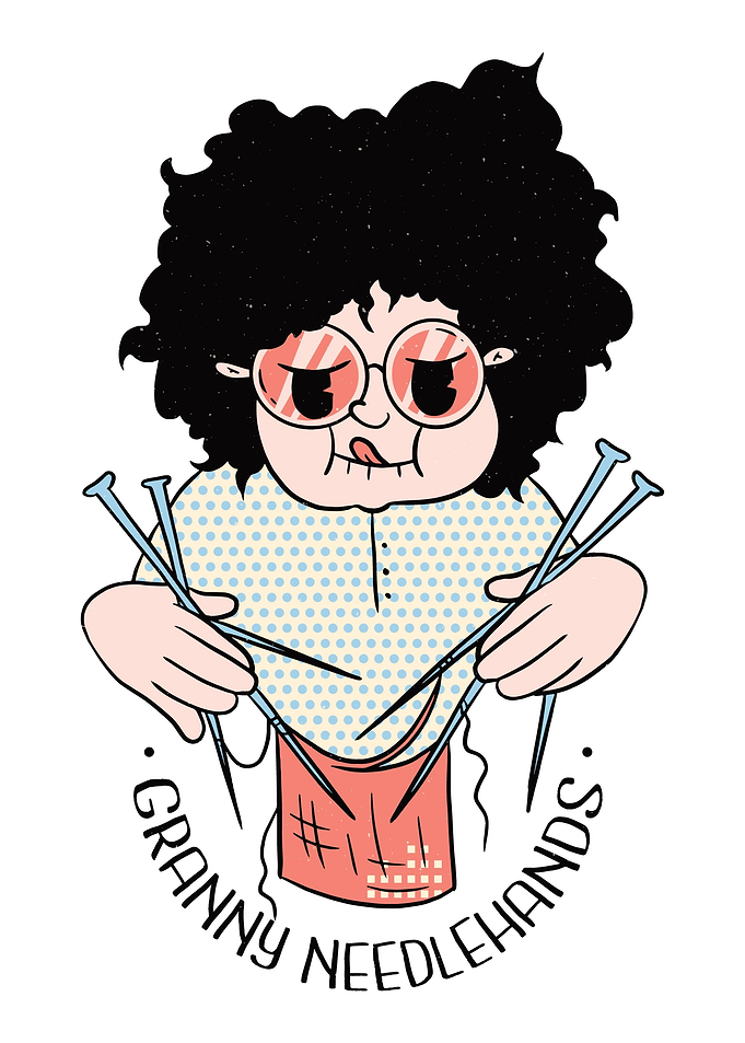 Knitting grandma gift