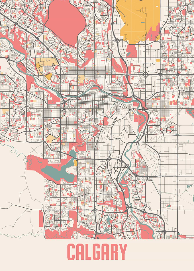 Calgary Chalk Map