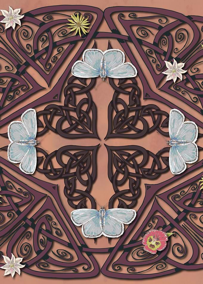 Celtic Blue Butterflies