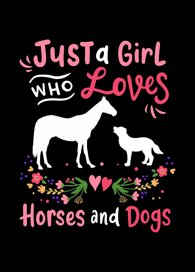 Horse Dog Lover