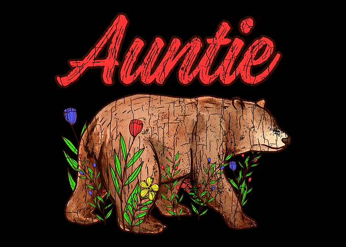 Auntie Bear Apparel Aunt F