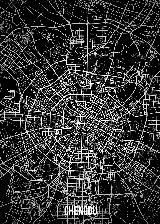 Chengdu dark map