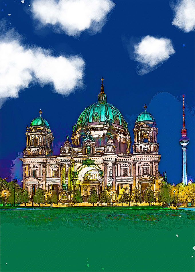 berlin in watercolor