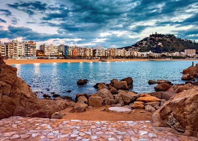 Blanes Town In Spain