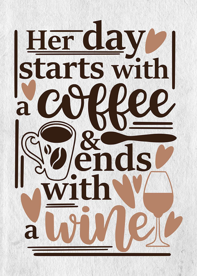 Her day starts with