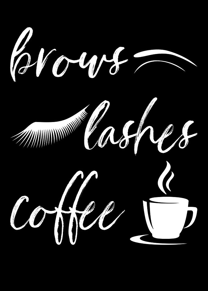 Brows Lashes Coffee