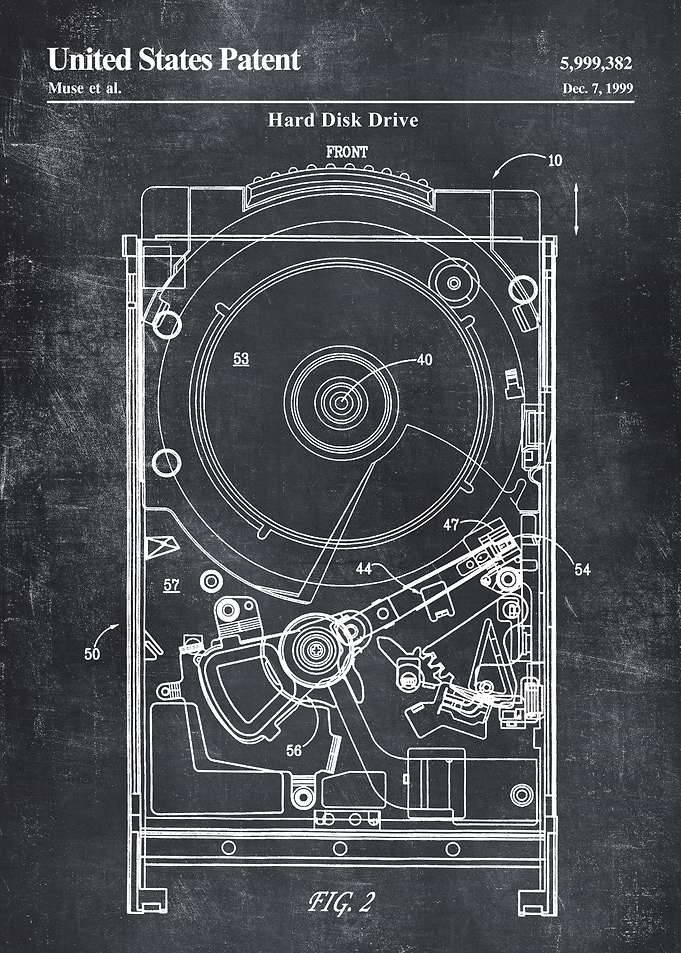 1999 hard disk patent