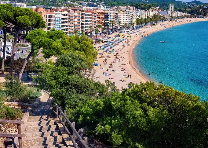 Lloret de Mar in Spain