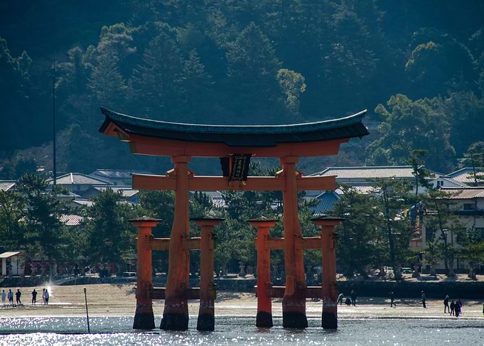 Torii Gate on a beach