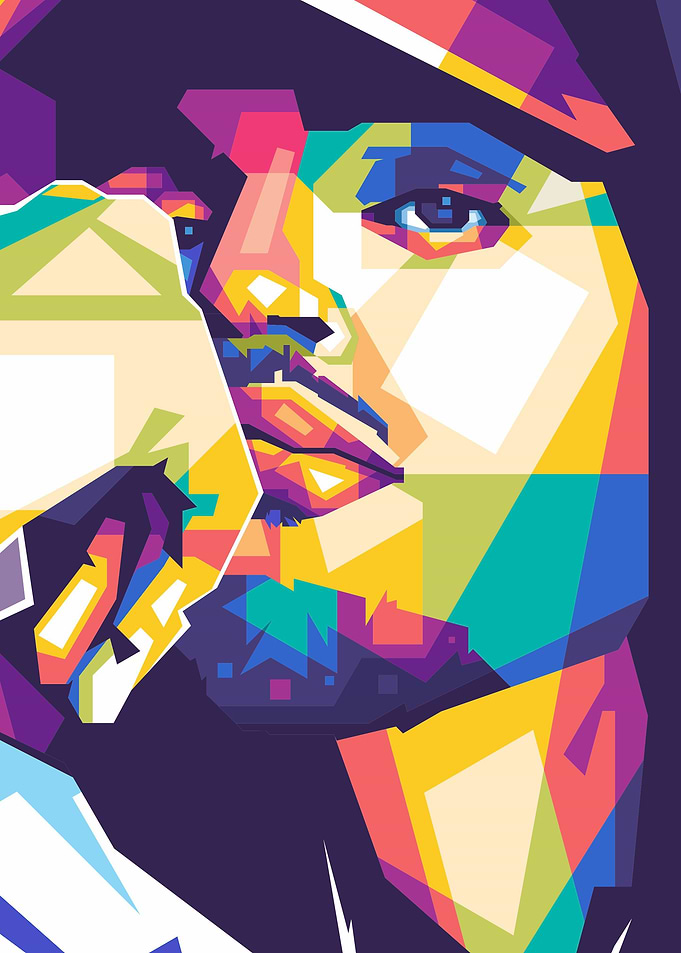 Chris Brown pop art