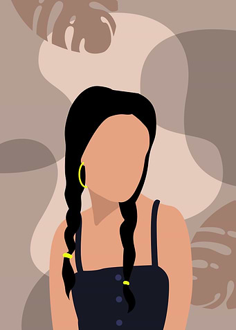 Minimalist Braided Woman
