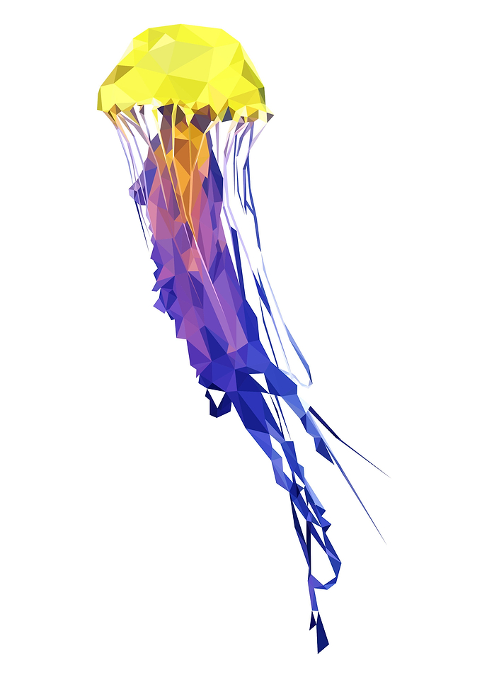 Jellyfish on modern art