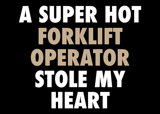 A Super Hot Forklift Opera