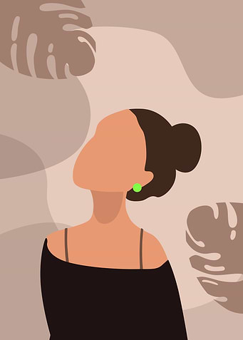Minimalist Bun Woman