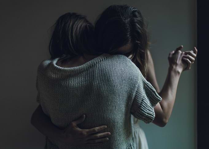 Two women dancing