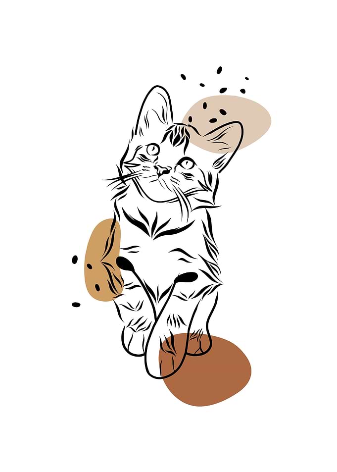 Cat Minimalist Design