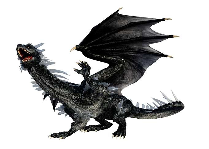 open dragon mouth blue
