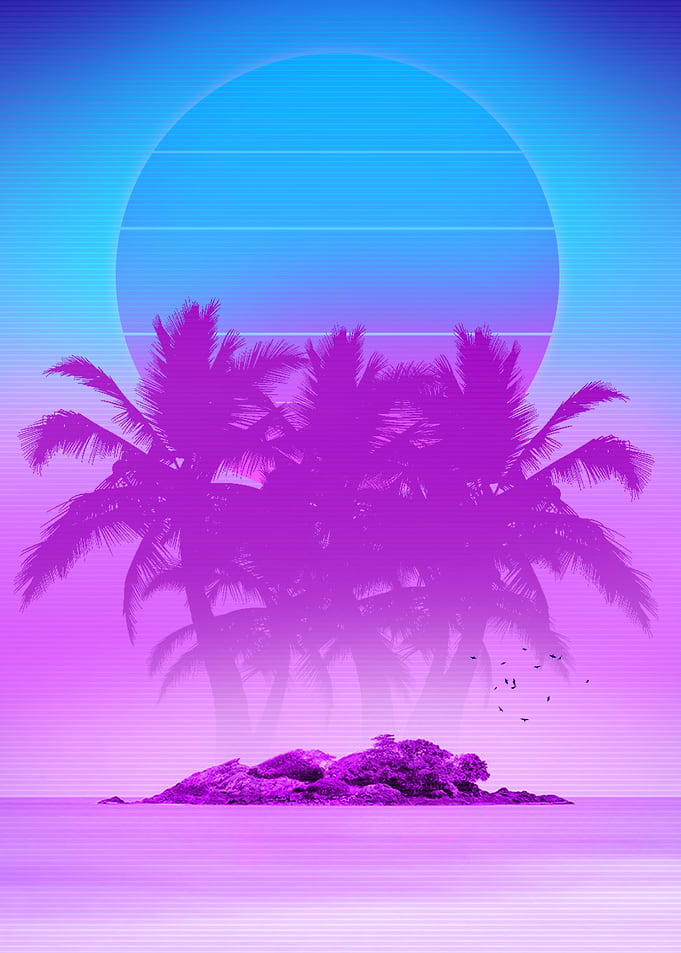 palm island synthwave