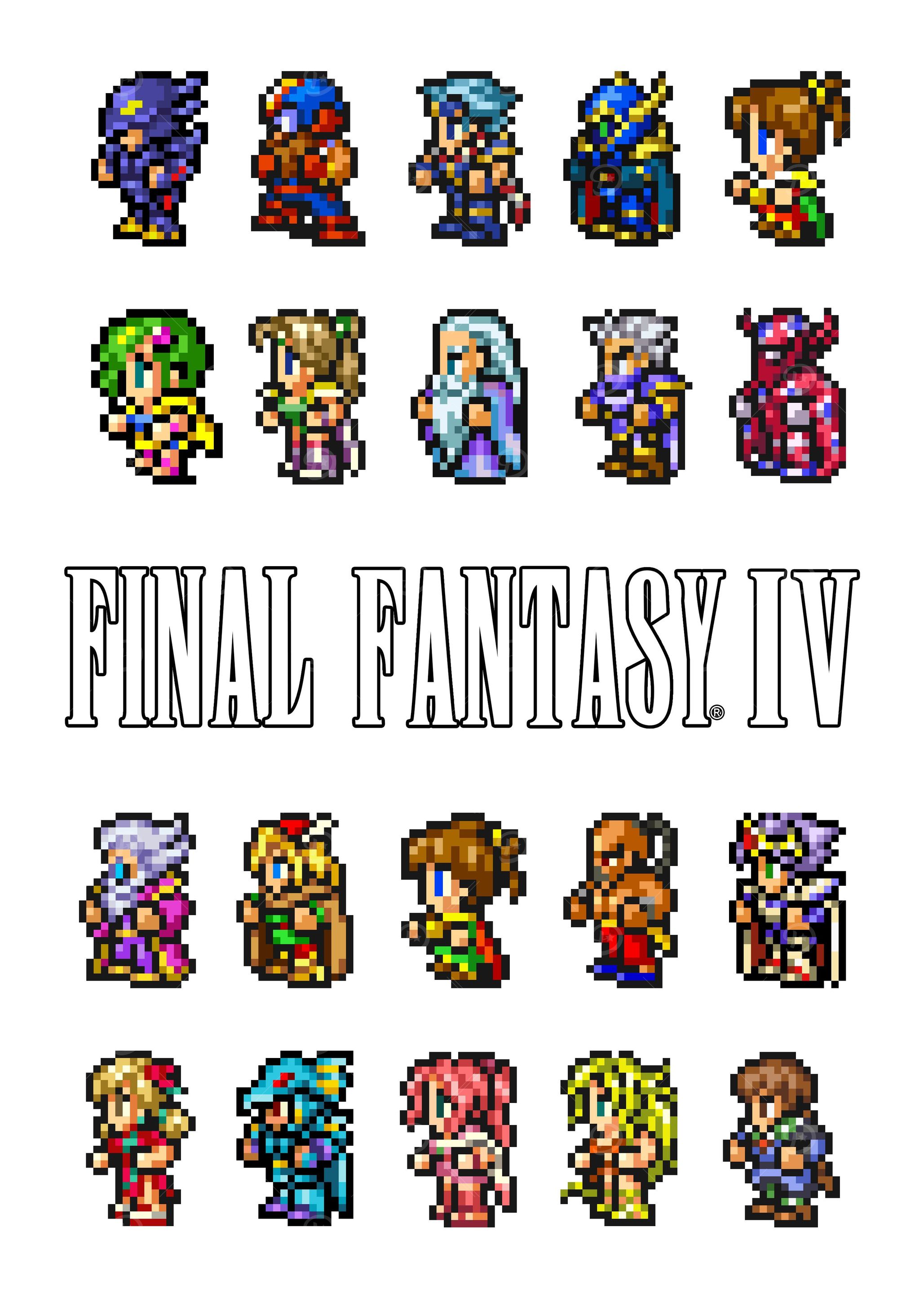 Final Fantasy IV Pixel Art