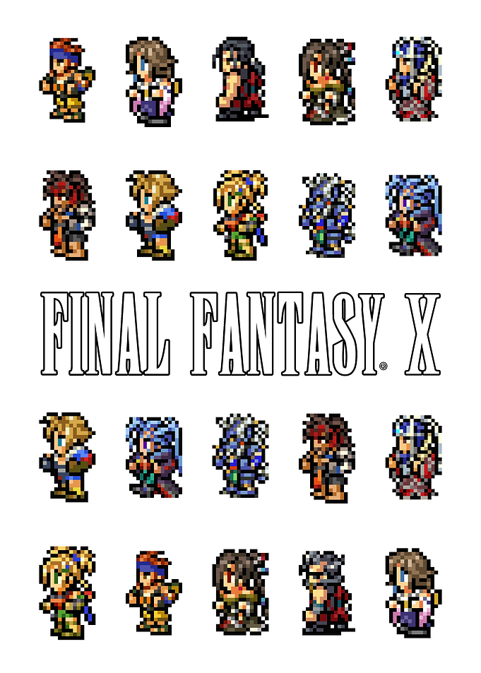 Final Fantasy X Pixel Art