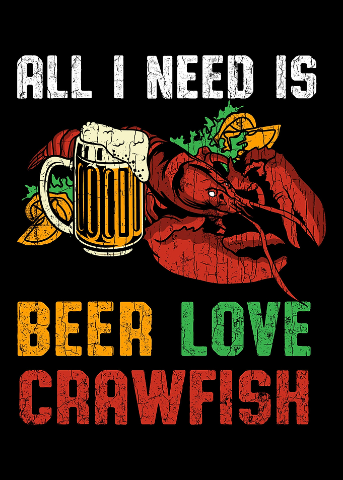 Crawfish Mardi Gras Funny