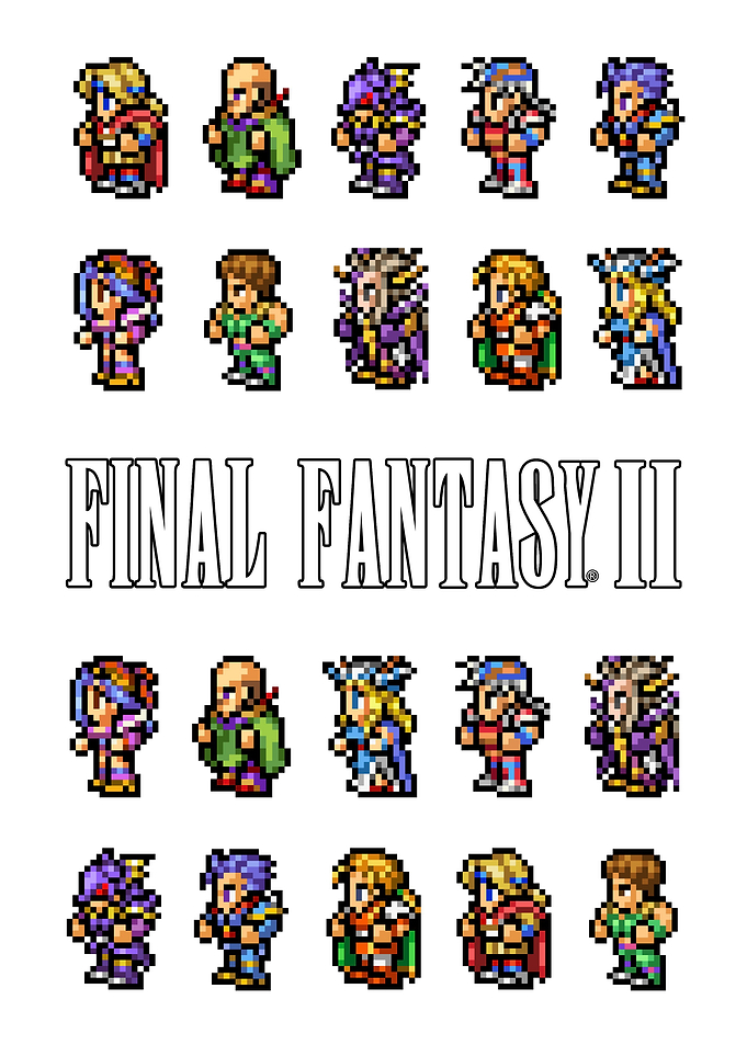 Final Fantasy II Pixel Art