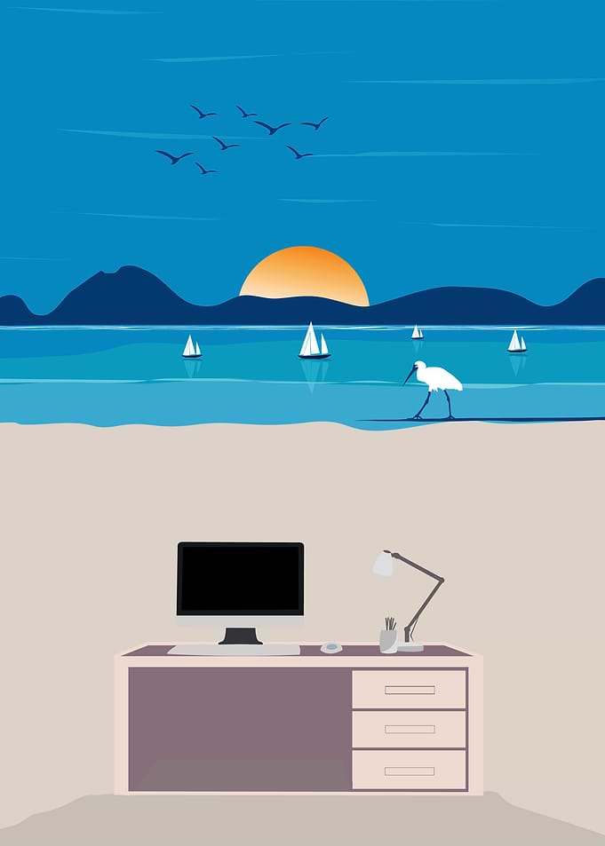 Remote Island for Telework