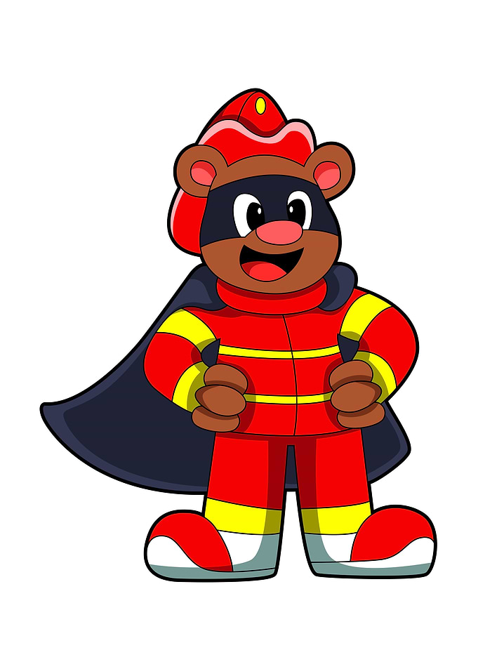 Bear Firefighter Mask