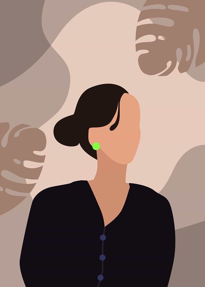 Minimalist Bun Woman