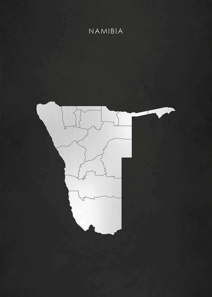 Silver Namibia Map