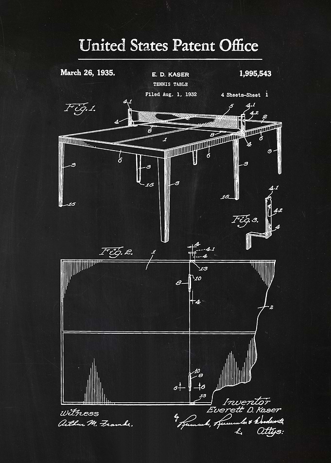 86 Table Tennis Patent 19