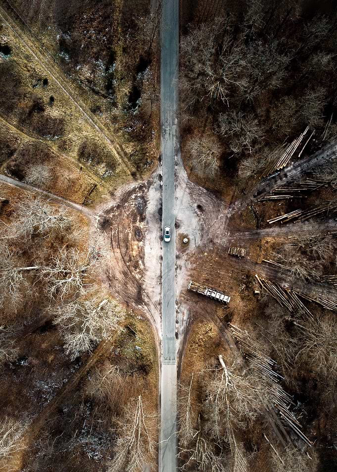 Seen from above