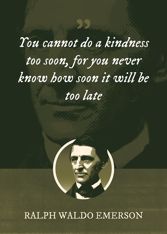 You cannot do a kindness